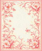 Romantic Floral Swirls Pastel Rug
