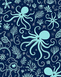 Oceanic Octopuses And Seaweeds Design Rug