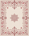 Ornate Floral Medallion Design Rug