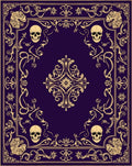 Gothic Skull Ornamental Pattern Rug