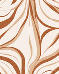 Warm Earth Tones Swirl Pattern Rug
