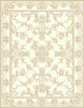 Intricate Floral Border Medallion Design Rug