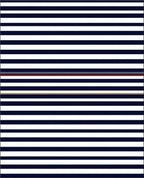 Minimalist Horizontal Navy Stripe Design Rug