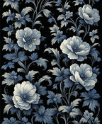Elaborate Floral Print Design Rug