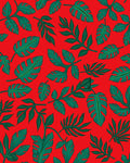 Emerald Foliage Tropical Pattern Rug