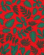 Emerald Foliage Tropical Pattern Rug