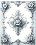 Ornate Floral Scrollwork Rug