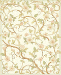 Ethereal Floral Vines Pattern Rug