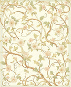 Ethereal Floral Vines Pattern Rug