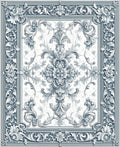 Ornate Floral Scrollwork Design Rug
