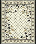 Classic Floral Lattice Design Rug