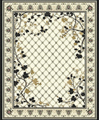 Classic Floral Lattice Design Rug