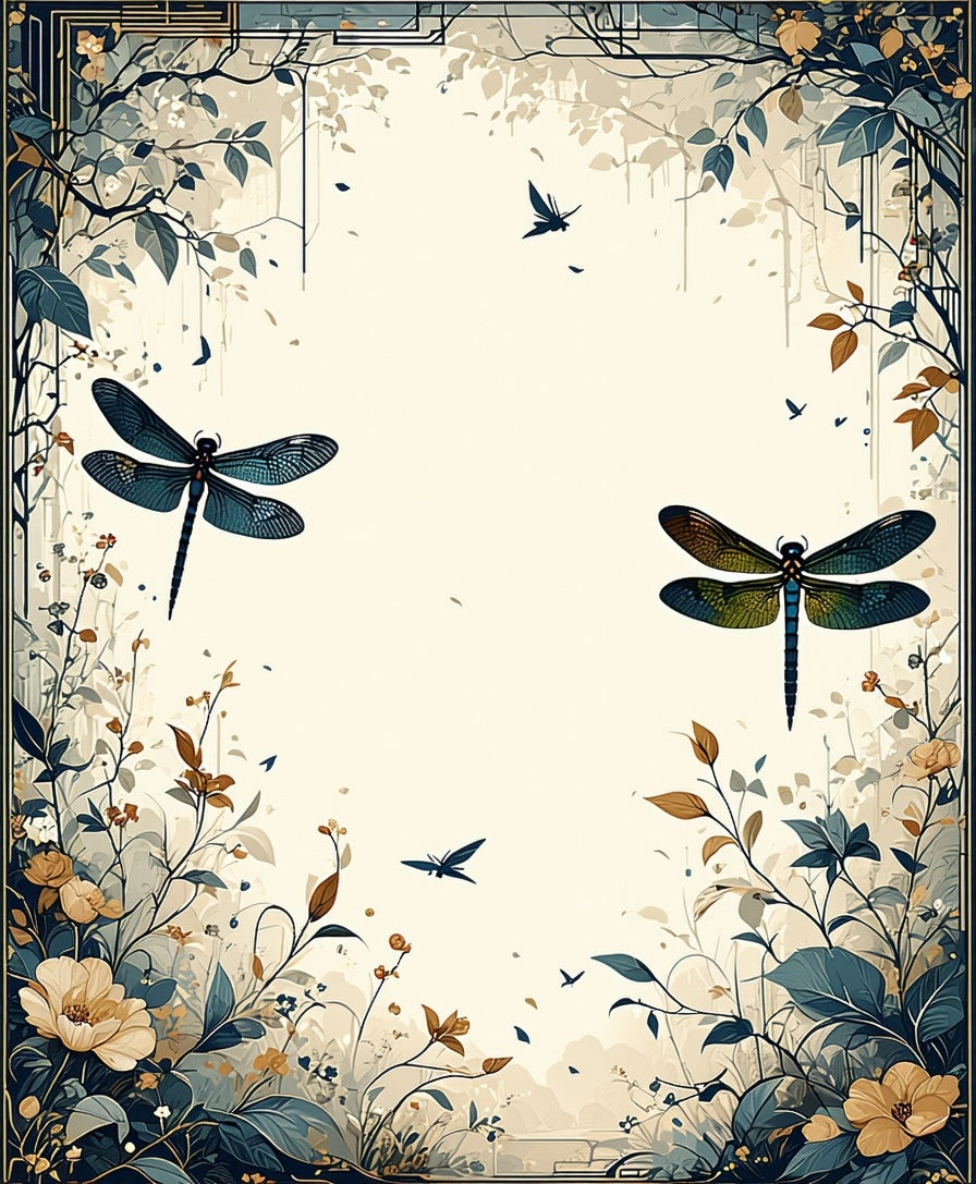 Dragonfly Garden In Full Bloom Rug
