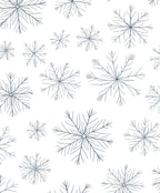 Delicate Snowflake Patterned Design Rug