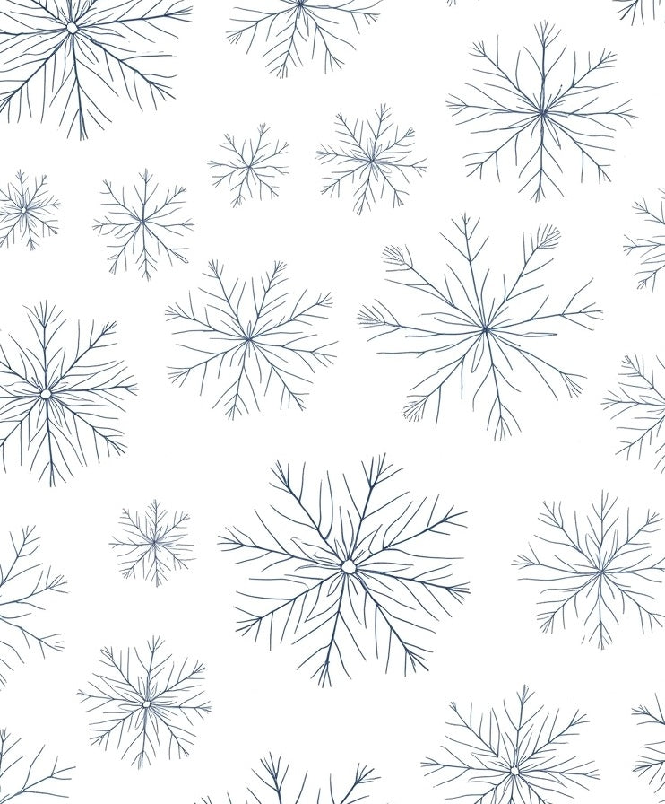 Delicate Snowflake Patterned Design Rug