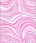 Pink Swirl Abstract Patterned Rug
