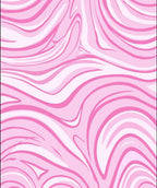 Pink Swirl Abstract Patterned Rug