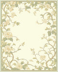 Floral Vine Vintage Inspired Design Rug