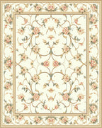Elegant Floral Vine Garden Pattern Rug