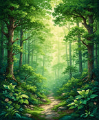 Enchanting Forest Path Nature Rug