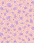 Pastel Floral Outline Pattern Design Rug