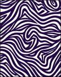 Abstract Purple Zebra Stripes Pattern Rug