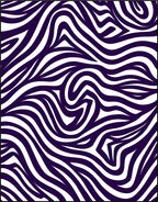 Abstract Purple Zebra Stripes Pattern Rug