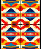 Southwestern Tribal Geometric Pattern Rug