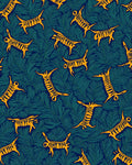 Abstract Tiger Leaf Print Rug