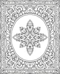 Ornate Starburst Mandala Pattern Rug