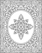 Ornate Starburst Mandala Pattern Rug