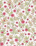 Delicate Floral Vines Pattern Rug