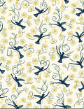 Birds And Daisies Floral Pattern Rug