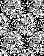 Bold Abstract Floral Design Rug