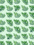 Vibrant Green Tropical Leaf Pattern Rug