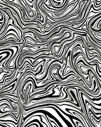 Abstract Black White Marble Pattern Rug