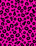 Bold Pink Black Animal Print Rug