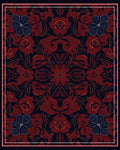 Dark Floral Medallion Design Rug