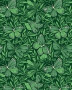 Emerald Green Butterfly Foliage Rug
