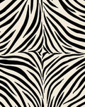 Bold Black White Zebra Stripes Rug
