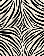 Bold Black White Zebra Stripes Rug
