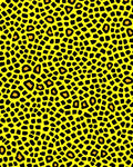 Yellow Leopard Spots Pattern Rug