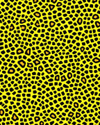 Yellow Leopard Spots Pattern Rug