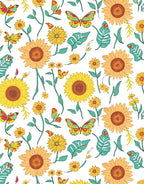 Whimsical Botanical Butterfly Floral Patterns Rug