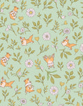 Whimsical Animal Floral Nature Pattern Rug