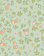 Whimsical Animal Floral Nature Pattern Rug