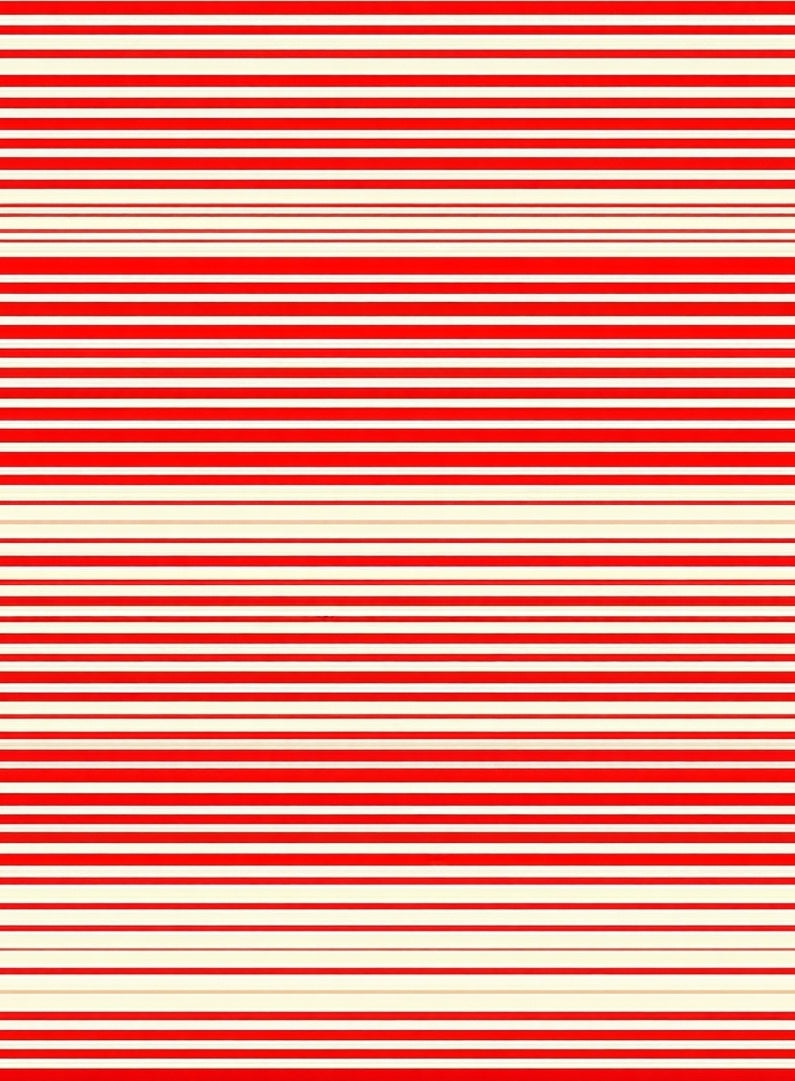 Classic Red And White Stripe Pattern Rug