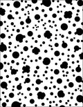Simple Black White Spot Pattern Rug