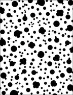 Simple Black White Spot Pattern Rug