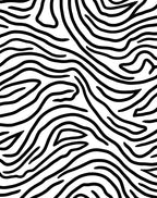 Black and White Wavy Stripe Pattern Rug